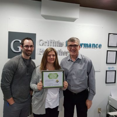 Griffiths Performance Physiotherapy: Certified Living Wage Employer