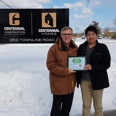 Centennial Construction and Contracting: Certified Living Wage Employer